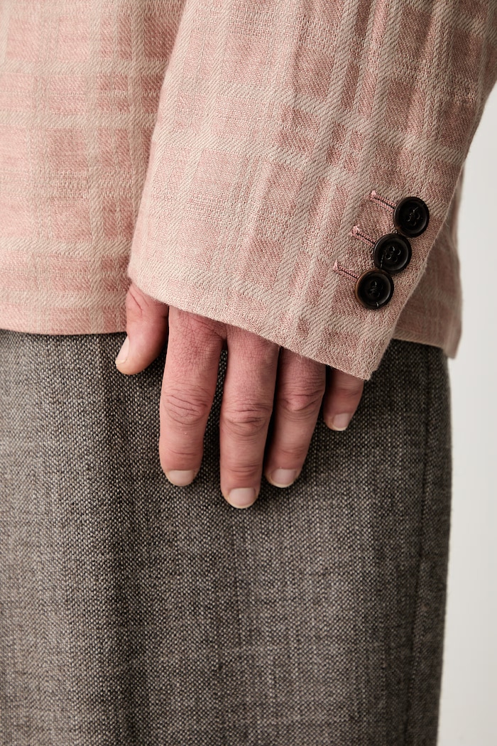 Our Legacy Unconstructed Shinjuku Blazer однобортный пиджак из льна для мужчин M2250UH бежевый