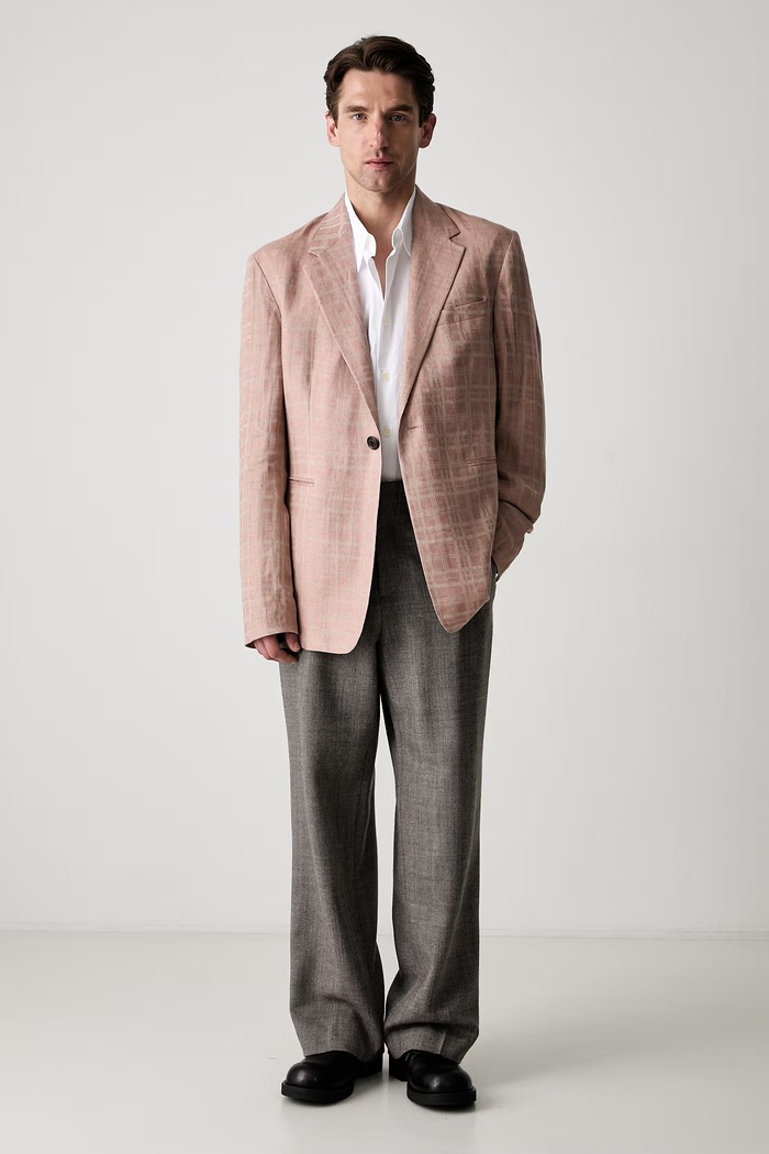 Our Legacy Unconstructed Shinjuku Blazer однобортный пиджак из льна для мужчин M2250UH