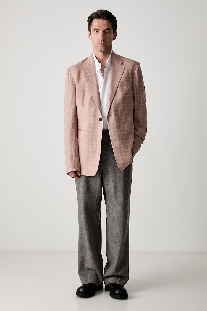 Our Legacy Unconstructed Shinjuku Blazer однобортный пиджак из льна для мужчин M2250UH