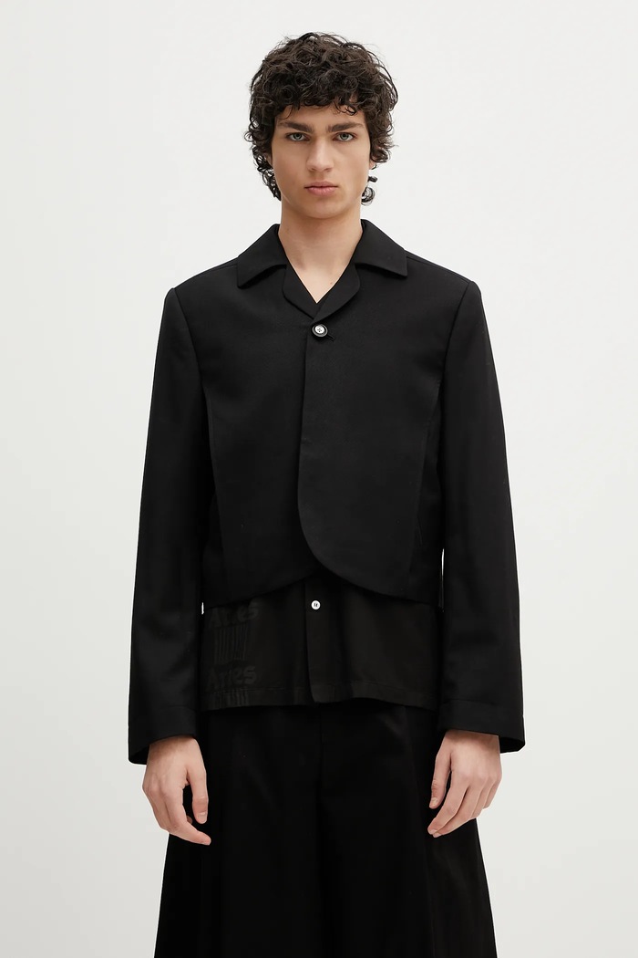 Ader Error giacca in lana Apparel-Top regolare nero BO01SSBZ0205BK