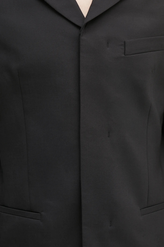 Сако с вълна 032C '032C Office Attire' черен S25.MRW.2001.000