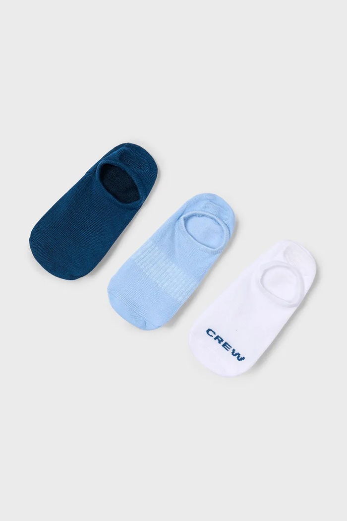 Mayoral skarpetki dziecięce 3-pack skarpetki krótkie niebieski 10910.5K.Mini.PPYA
