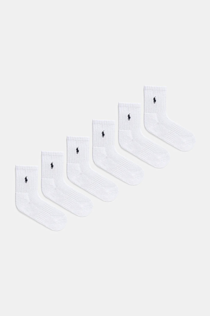 Polo Ralph Lauren sosete copii 6-pack sosete scurte alb 442974056001