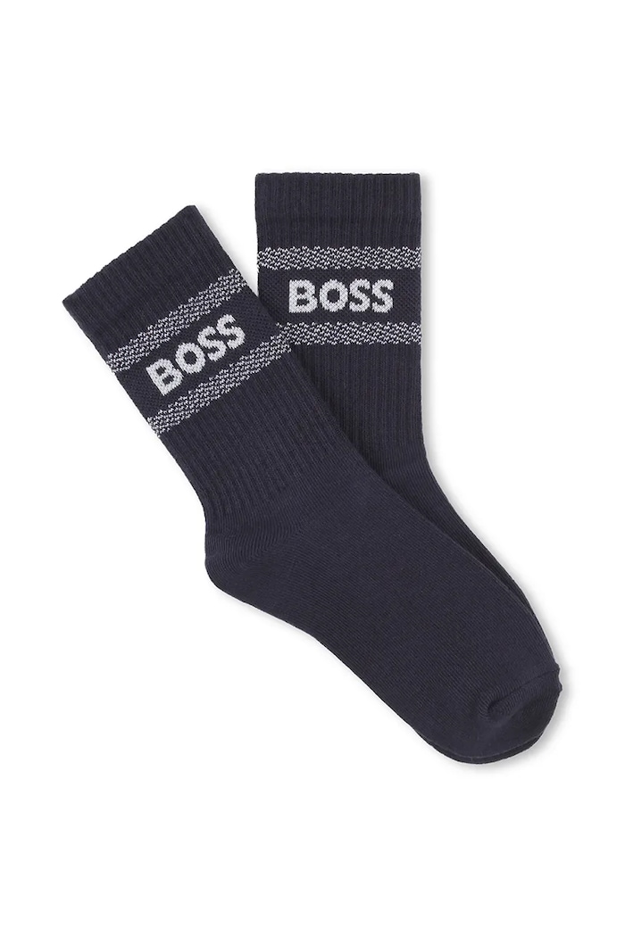 Chłopiec BOSS skarpetki dziecięce 2-pack J51738 granatowy