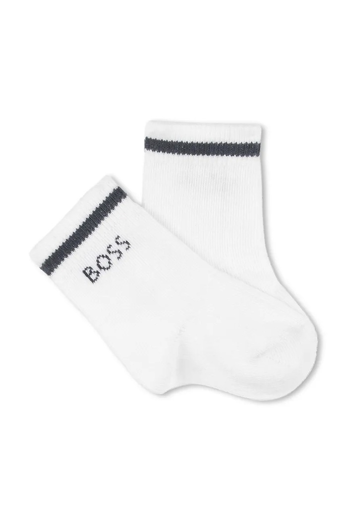 Chłopiec BOSS skarpetki niemowlęce 3-pack J51739 granatowy