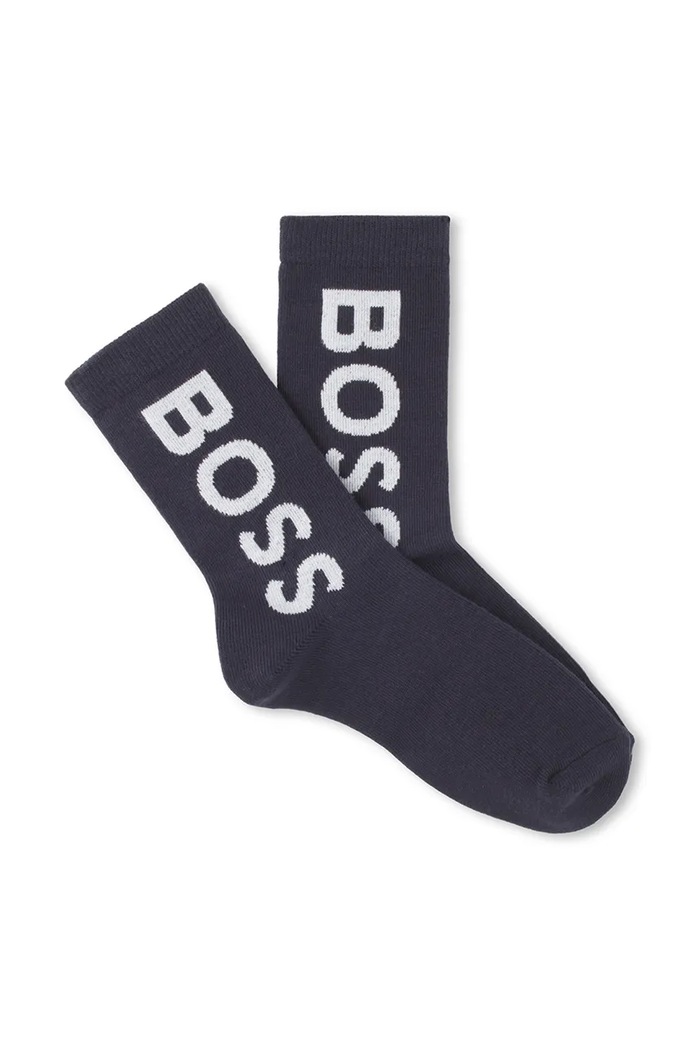 BOSS skarpetki dziecięce 2-pack J51743 granatowy SS25