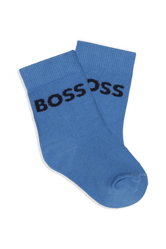 CHLAPEC Kojenecké ponožky BOSS 3-pack J51745 modrá