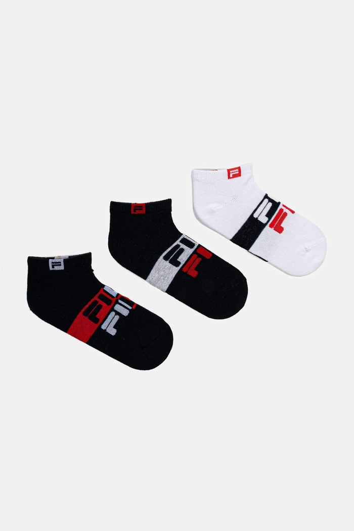 Fila skarpetki dziecięce 3-pack skarpetki krótkie granatowy F1424
