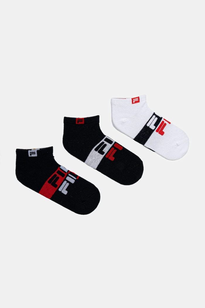 Fila skarpetki dziecięce 3-pack skarpetki krótkie granatowy F1424