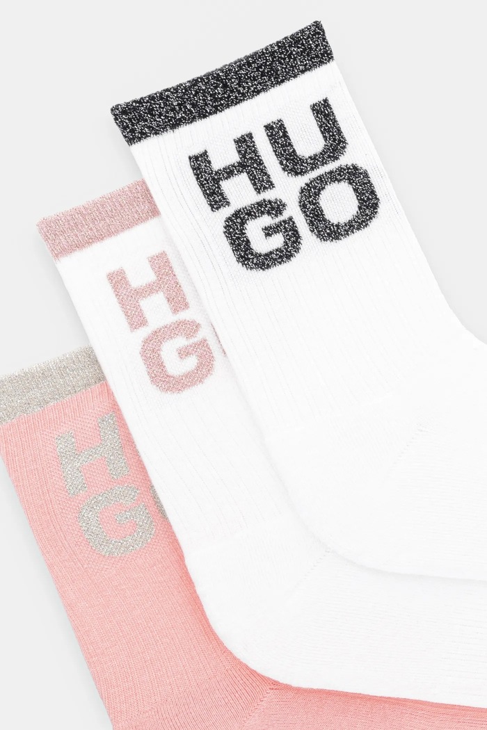 HUGO zokni 3 pár 50530490 fehér SS25