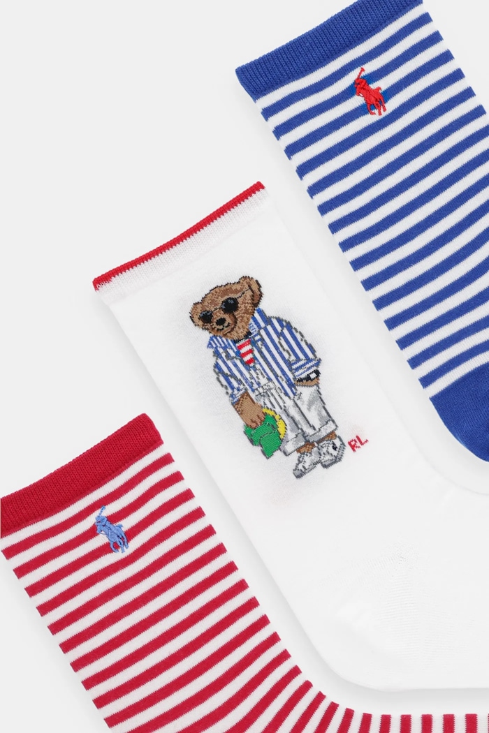 Polo Ralph Lauren skarpetki 3-pack 455972027 biały SS25
