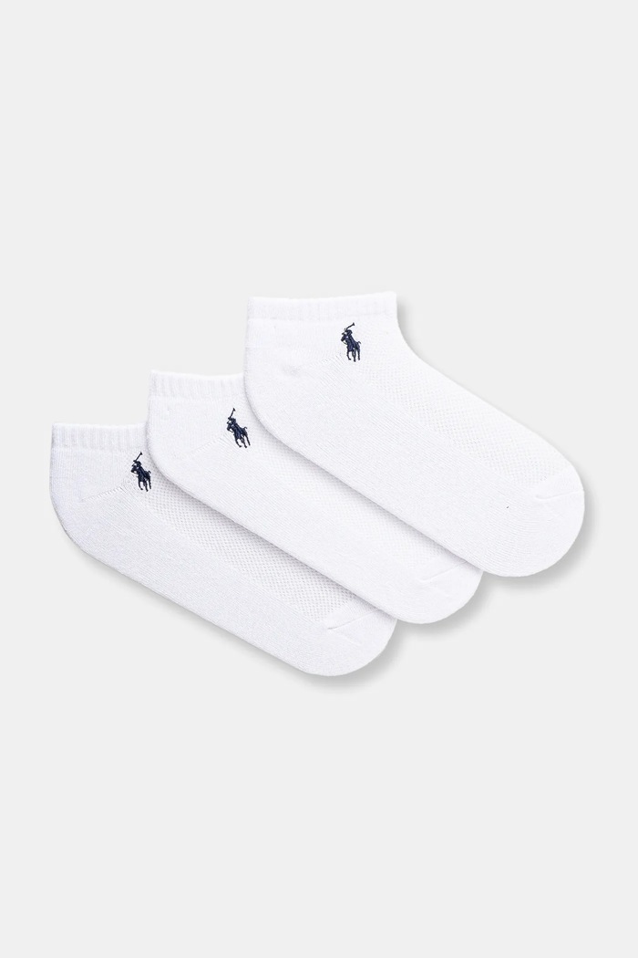 Κάλτσες Polo Ralph Lauren 3-pack κοντές κάλτσες λευκό 455972885