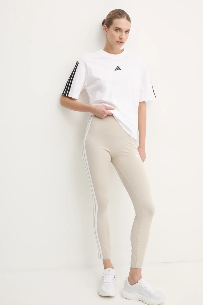 adidas legginsy Essentials JE0073 beżowy SS25