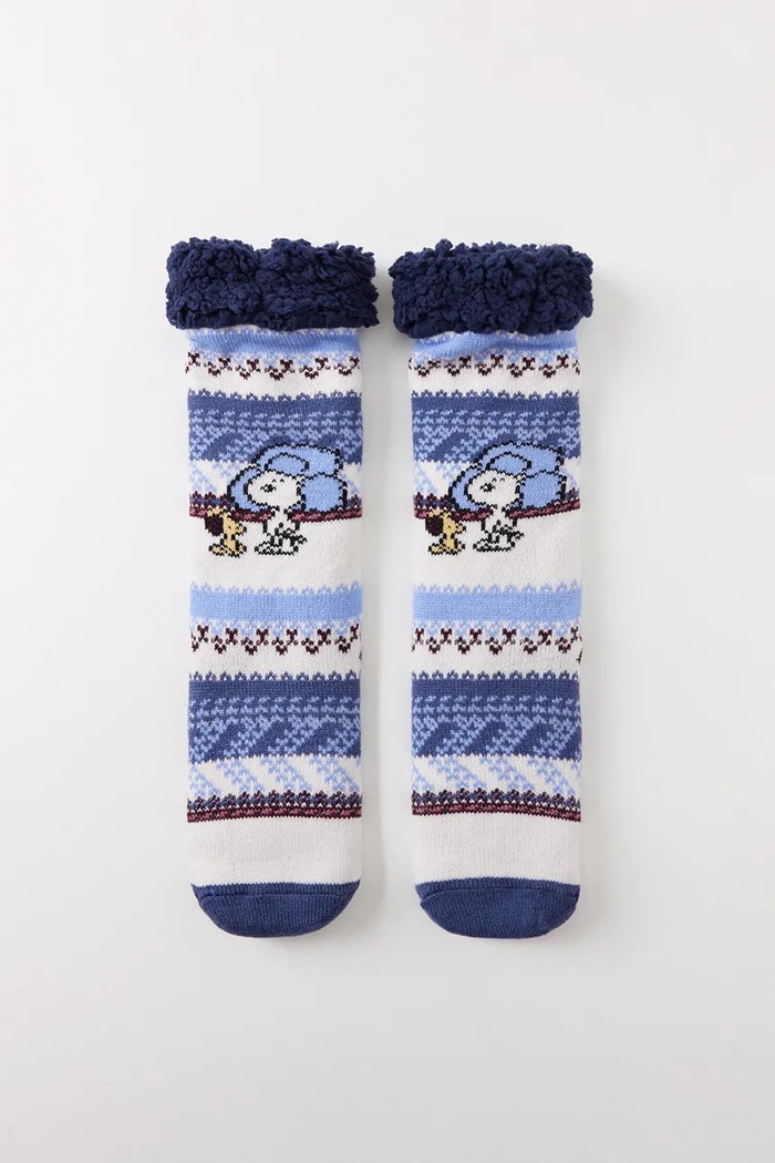 Ponožky women'secret HOME SOCKS dlhé ponožky fialová 3618724