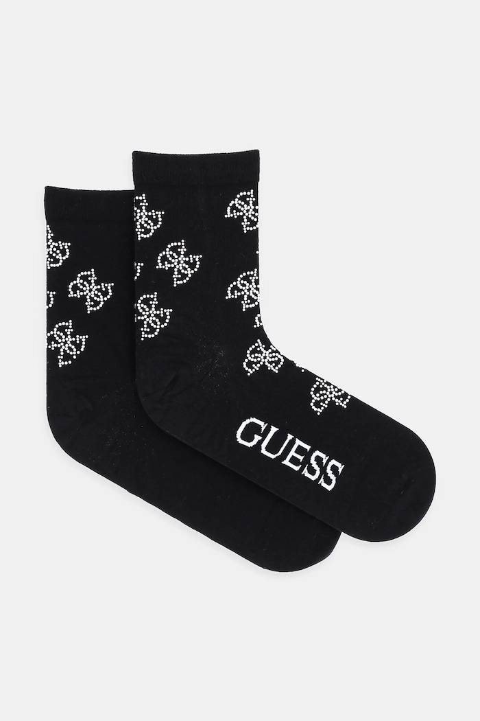 Κάλτσες Guess απλικέ μαύρο O5RY02.KBZU0