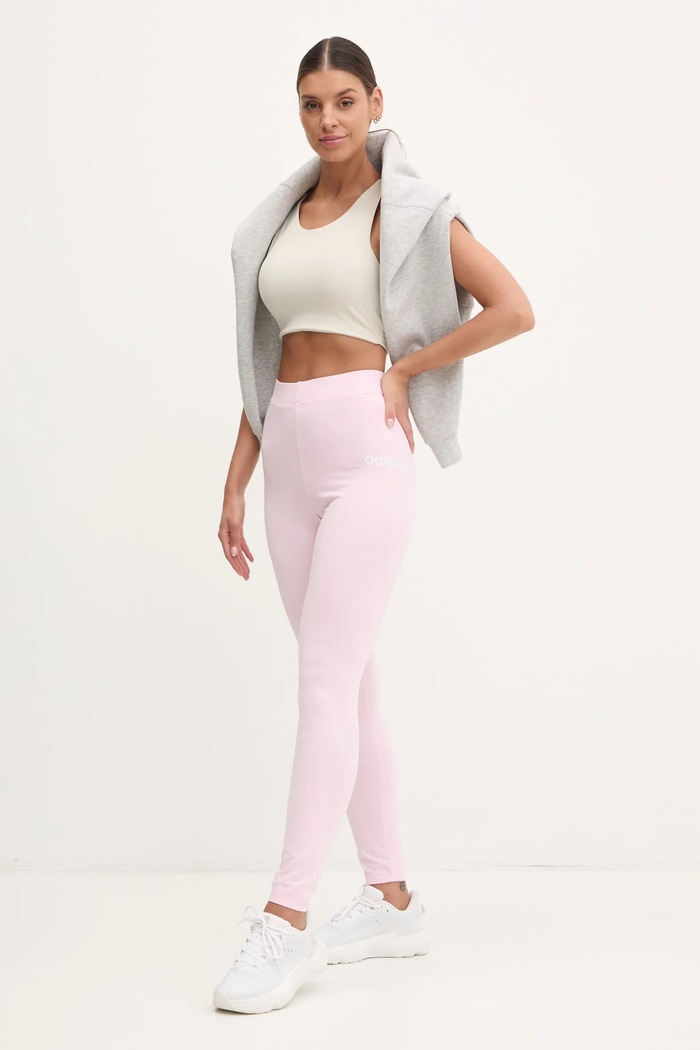 adidas legginsy Essentials Linear JD3156 różowy SS25