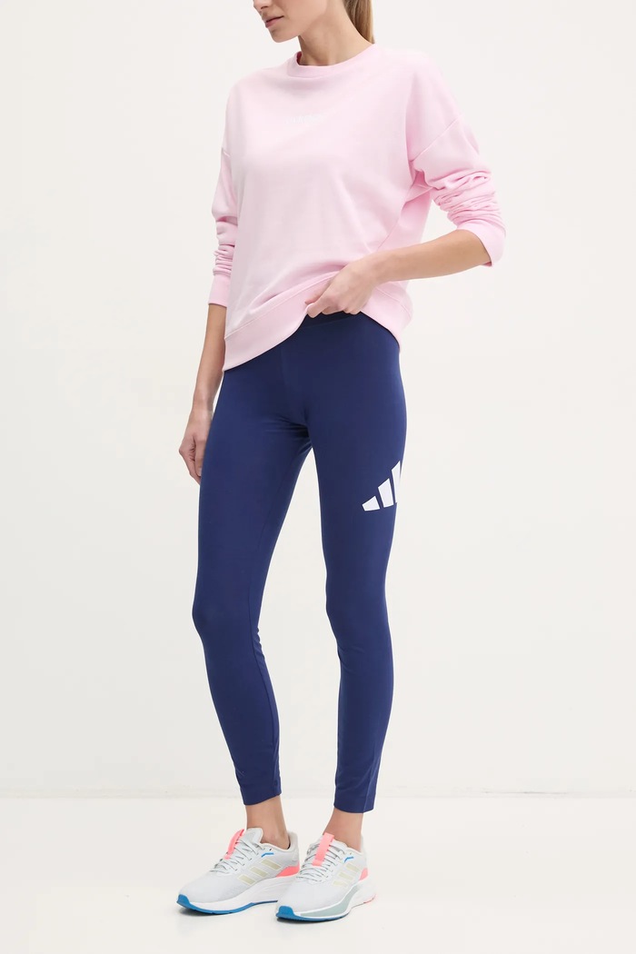adidas legginsy Essentials z elastanem granatowy JH1184