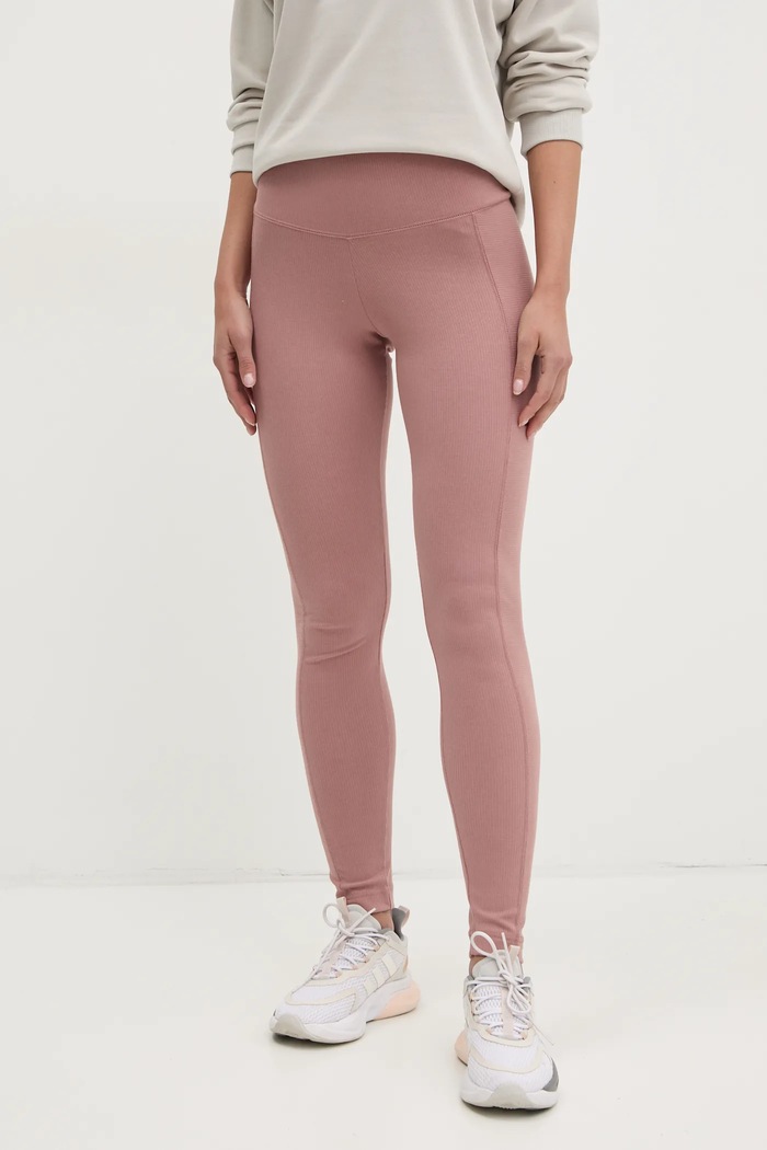 adidas legginsy ALL SZN RIB dzianina różowy JJ1246