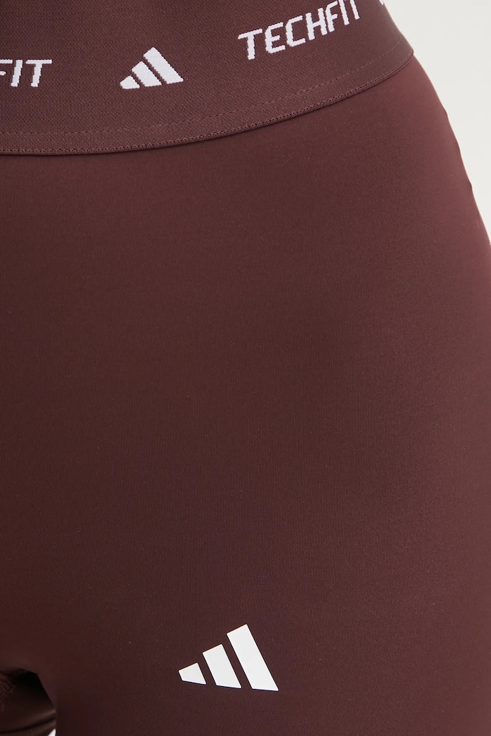 Tréninkové legíny adidas Performance Techfit burgundské JI5550