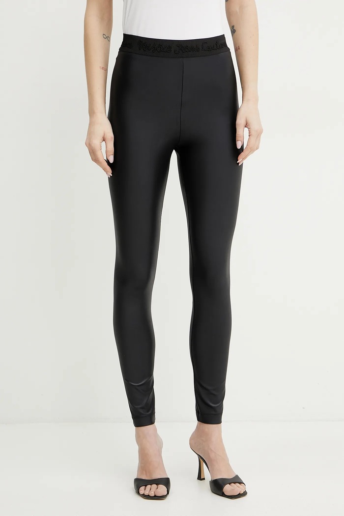 Versace Jeans Couture legginsy tkanina czarny 78HAC101.J0062