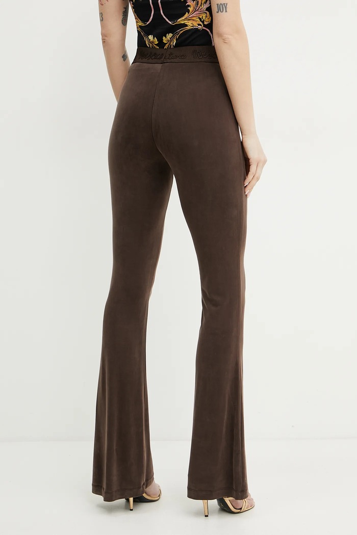 Odzież Versace Jeans Couture legginsy 78HAC107.J0190 brązowy
