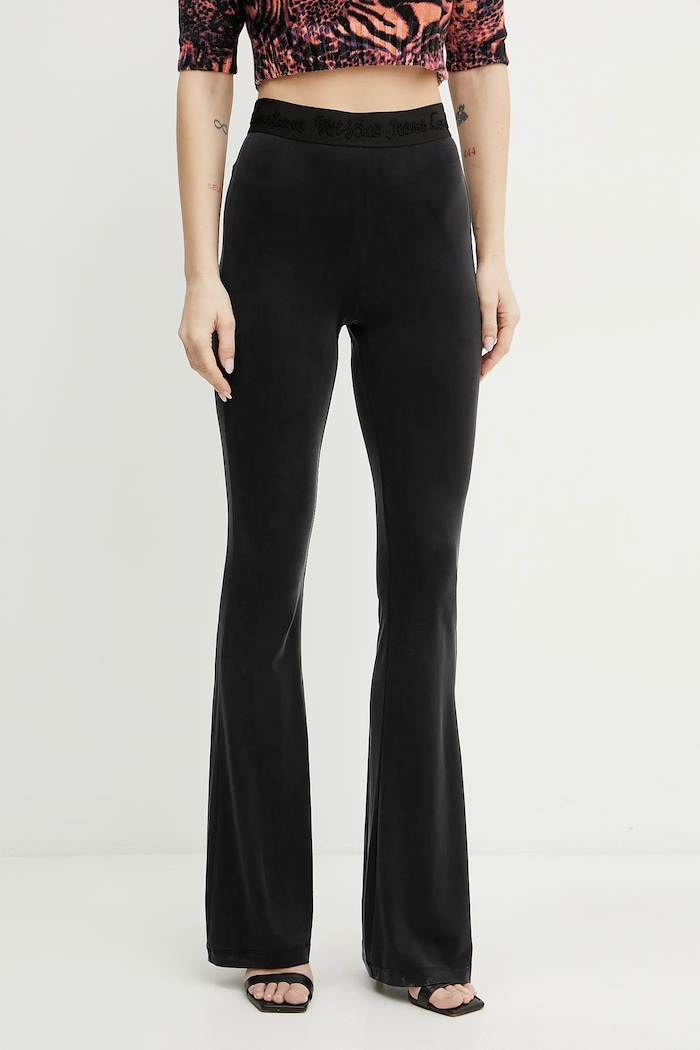 Versace Jeans Couture legginsy dzianina czarny 78HAC107.J0190