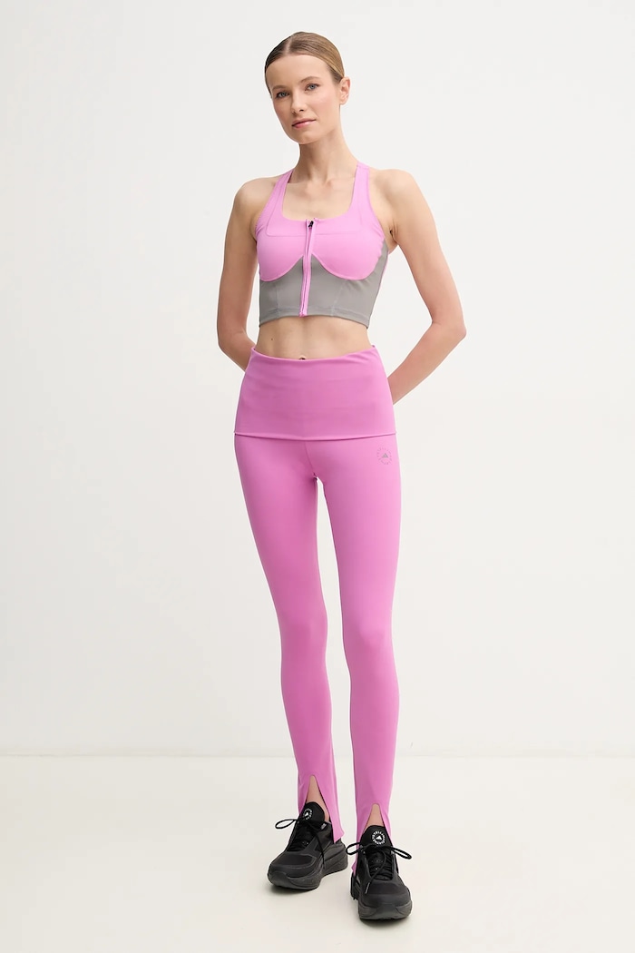 Tréninkové legíny adidas by Stella McCartney JJ1629 fialová SS25