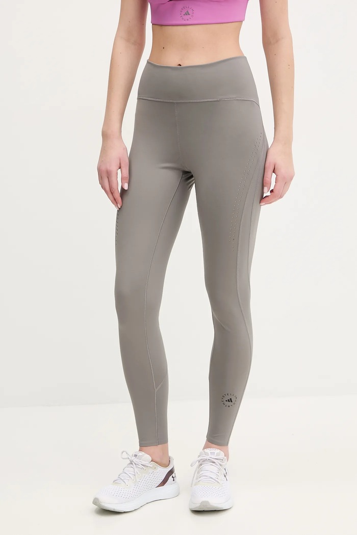 Tréningové legíny adidas by Stella McCartney TruePurpose Optime s elastanom sivá JJ0129