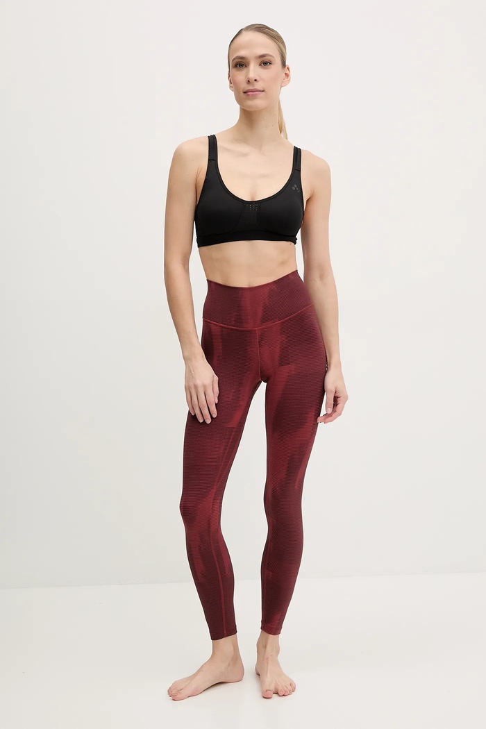 adidas Performance jóga leggings All Me JJ3874 burgundia SS25
