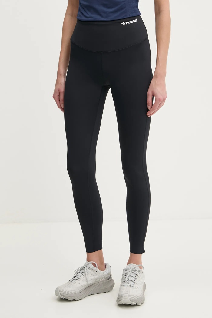 Hummel legginsy treningowe Ultimate z elastanem czarny 227991