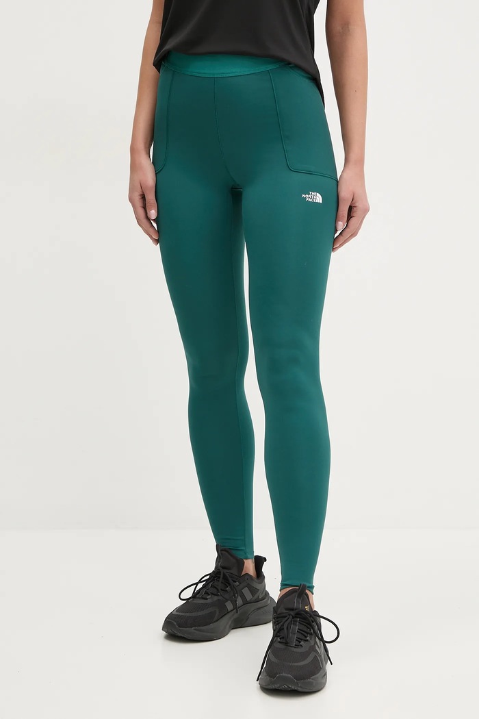 Športové legíny The North Face Refina s elastanom zelená NF0A89186GI1