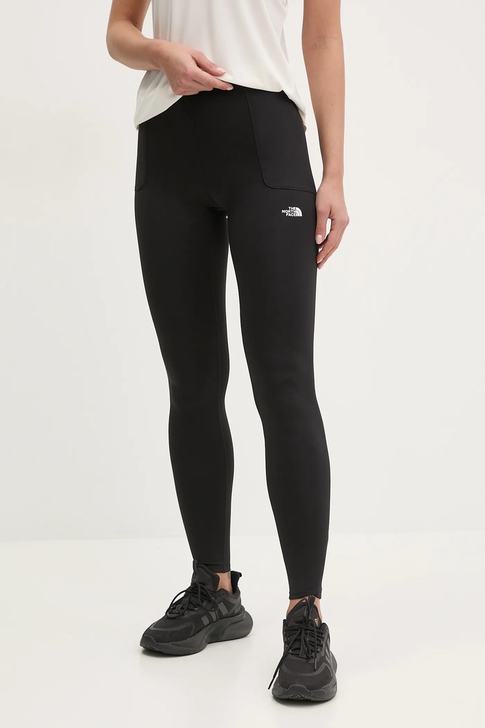 The North Face legginsy sportowe Refina z elastanem czarny NF0A8918JK31