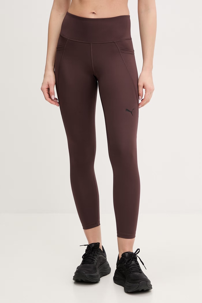 Puma leggins de antrenament Essentials tricotaj maro 525899