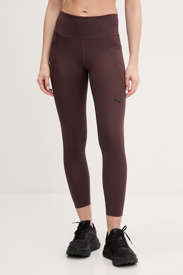Puma leggins de antrenament Essentials tricotaj maro 525899