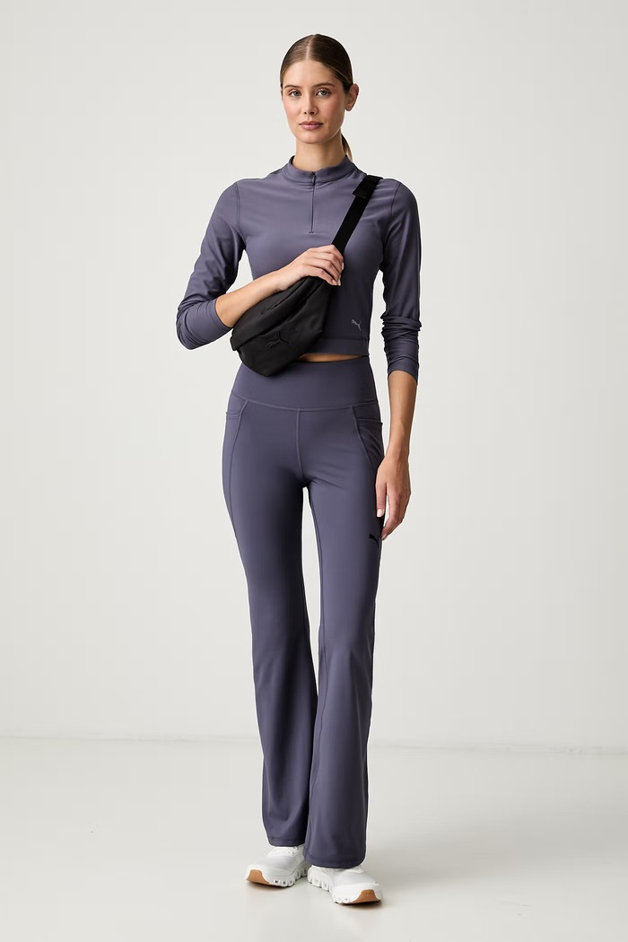 Puma športové legíny dámske Essential Bootcut 525902 fialová SS26