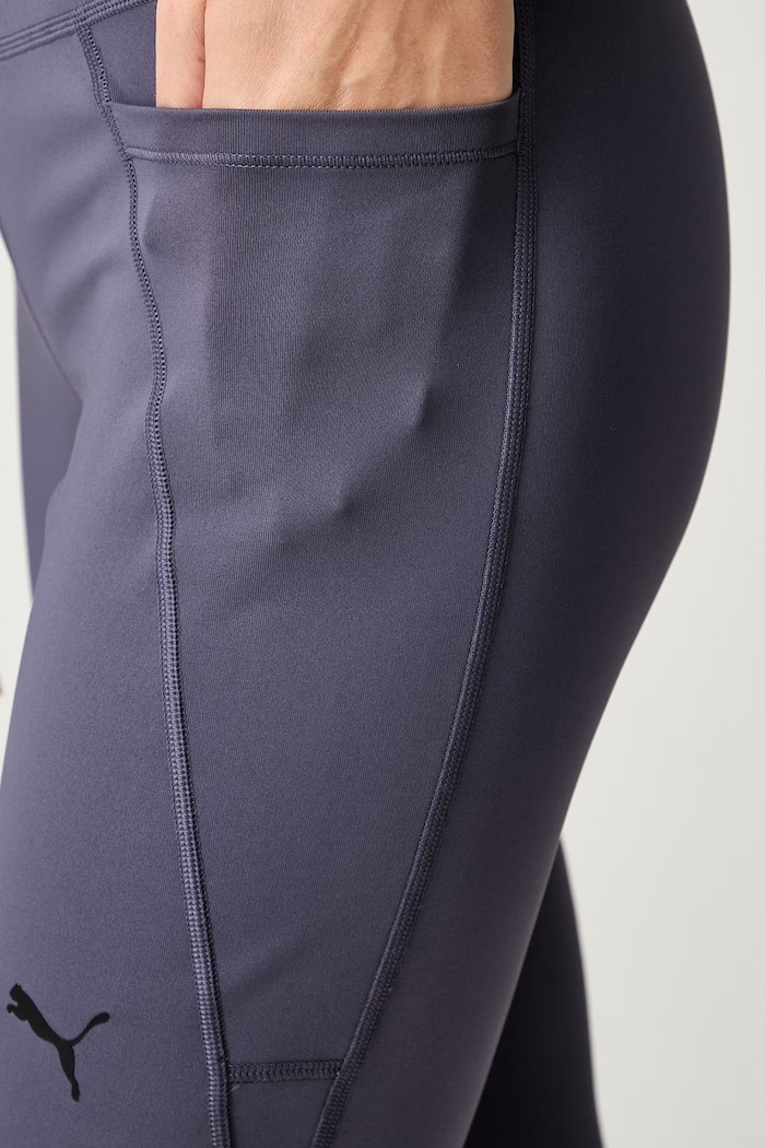 Puma športové legíny dámske Essential Bootcut fialová 525902