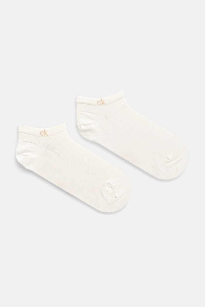 Ponožky Calvin Klein 2-pack krátké ponožky bílá 701231383