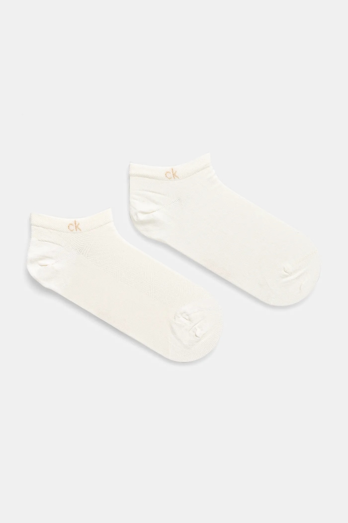 Ponožky Calvin Klein 2-pack krátké ponožky bílá 701231383