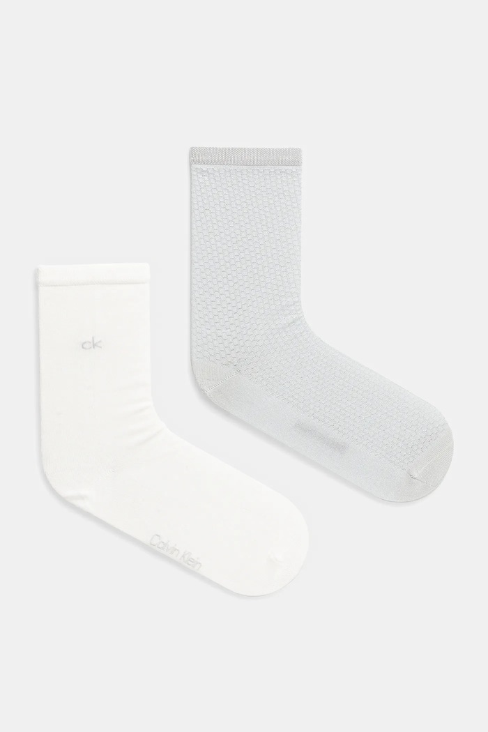 Κάλτσες Calvin Klein 2-pack ψηλές κάλτσες γκρί 701232094