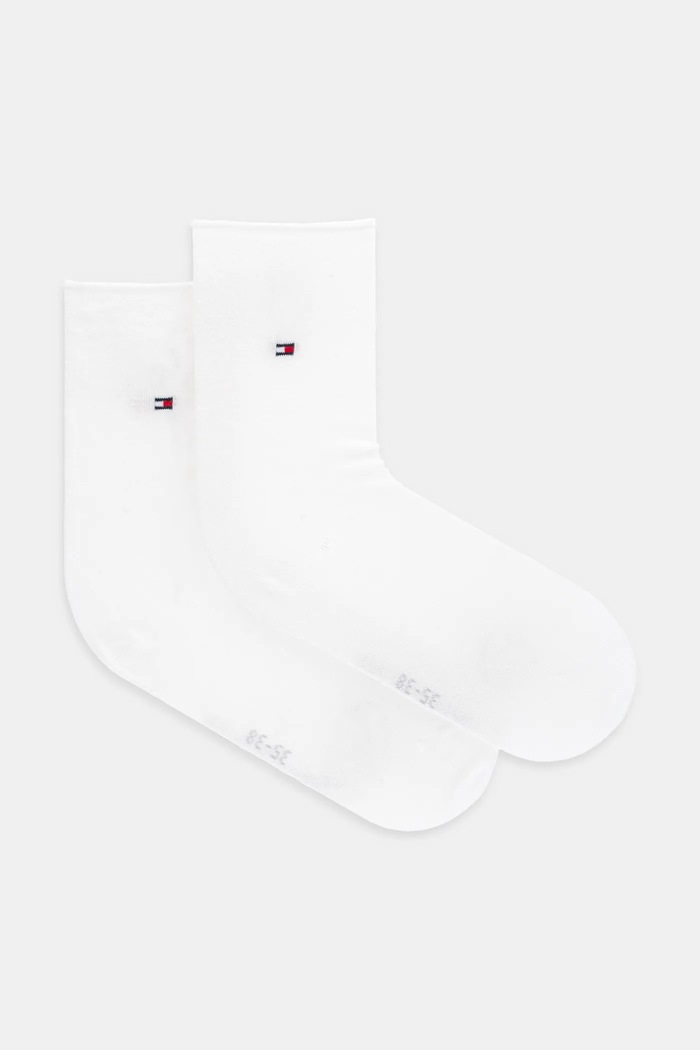 Κάλτσες Tommy Hilfiger λεπτό μοτίβο λευκό 701232615