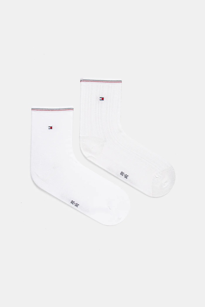Κάλτσες Tommy Hilfiger 2-pack ψηλές κάλτσες λευκό 701232974