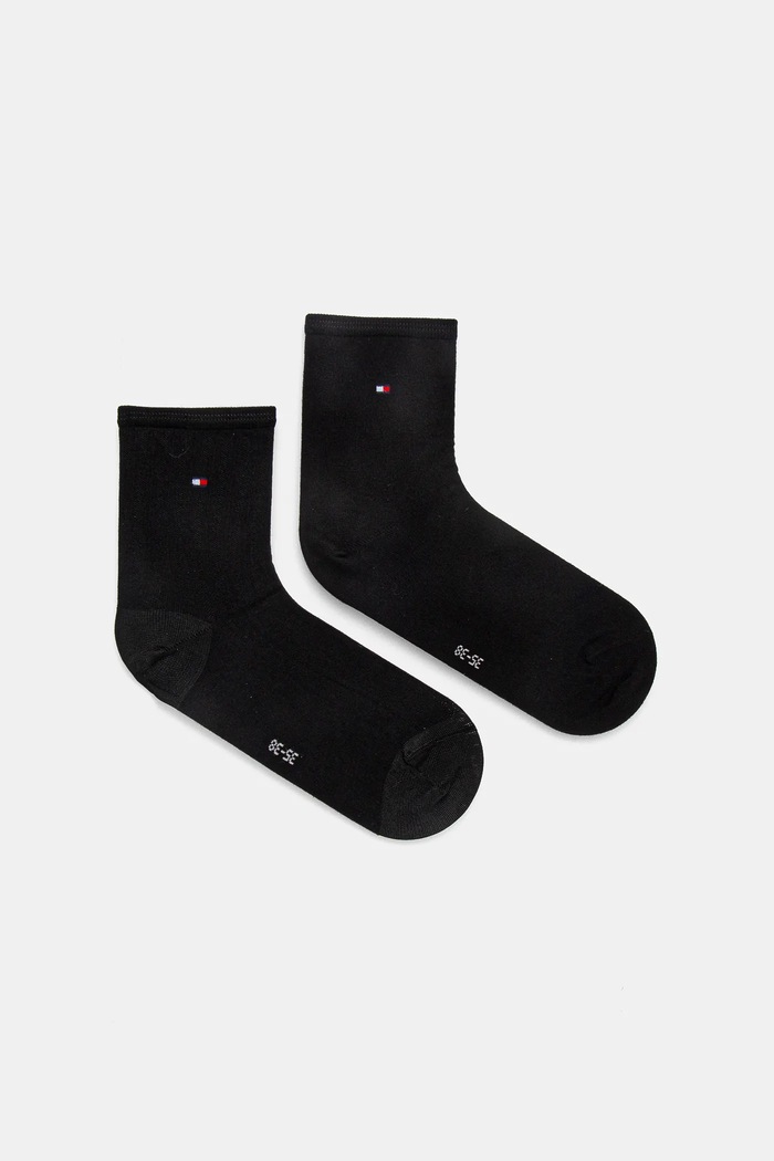 Nogavice Tommy Hilfiger 2-pack Visoke nogavice črna 701232974