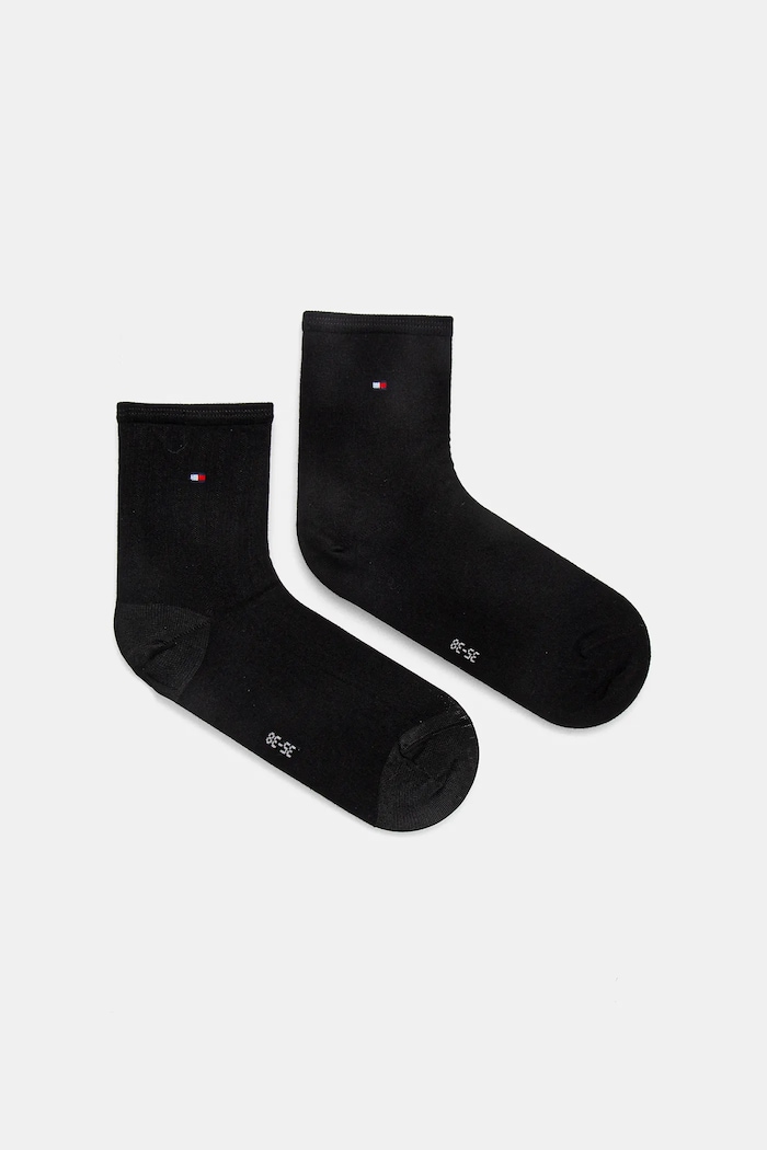 Nogavice Tommy Hilfiger 2-pack Visoke nogavice črna 701232974