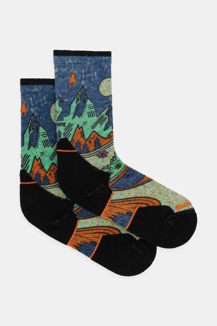 Smartwool Sosete Trail Run Mountain Print albastru SW002698