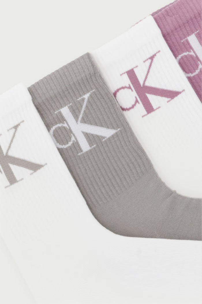 Calvin Klein Jeans skarpety damskie 4-pack 701232678 biały AW26