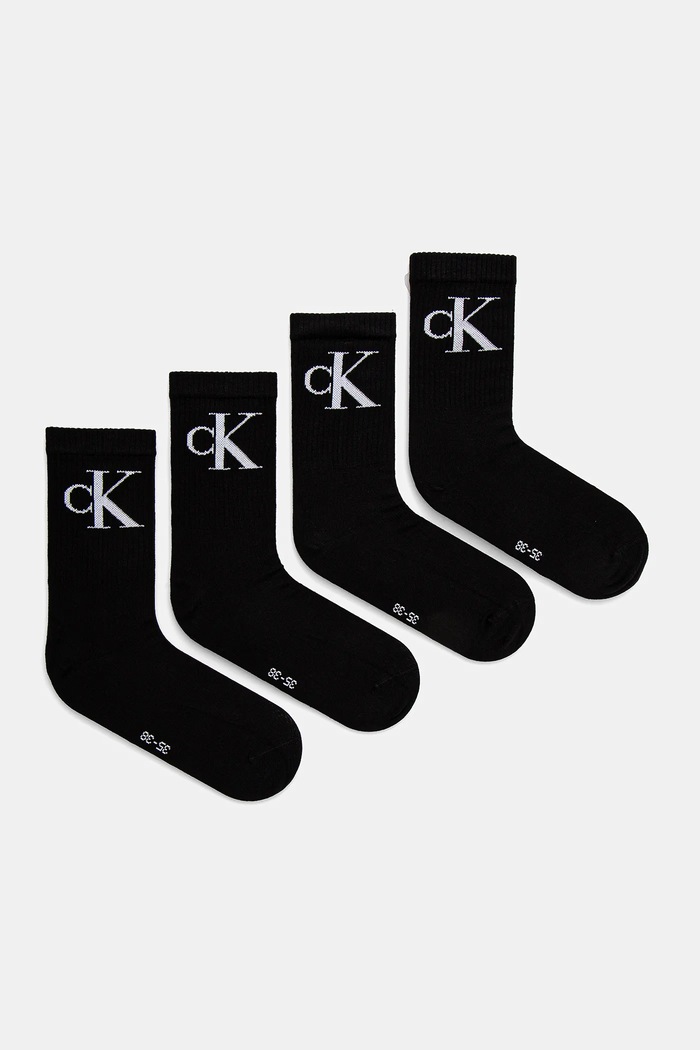 Чорапи Calvin Klein Jeans (4 чифта) чорапи черен 701232678