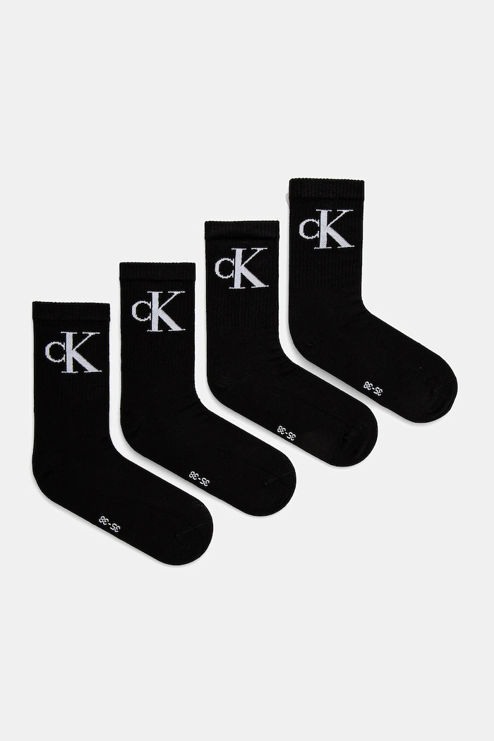 Чорапи Calvin Klein Jeans (4 чифта) чорапи черен 701232678