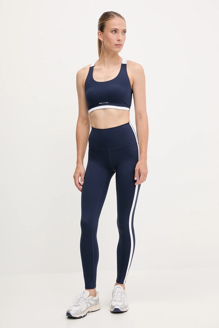 P.E Nation Legginsy sportowe damskie Highgate 252G089 granatowy SS26