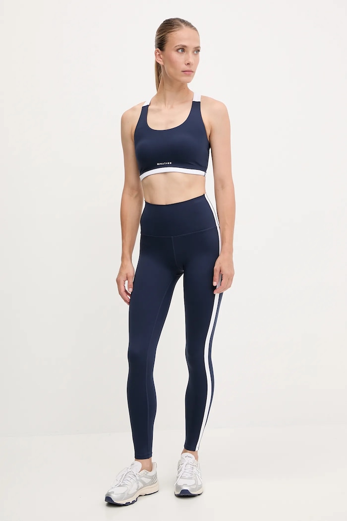 P.E Nation Legginsy sportowe damskie Highgate 252G089 granatowy SS26