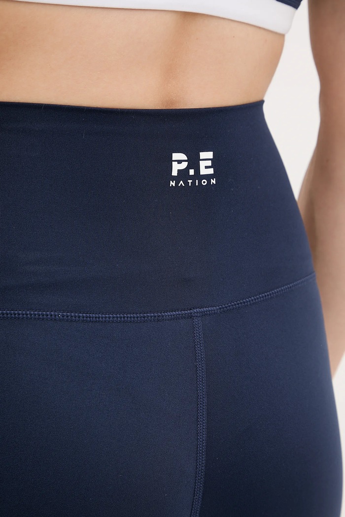 Legginsy sportowe damskie Highgate P.E Nation 252G089 granatowy